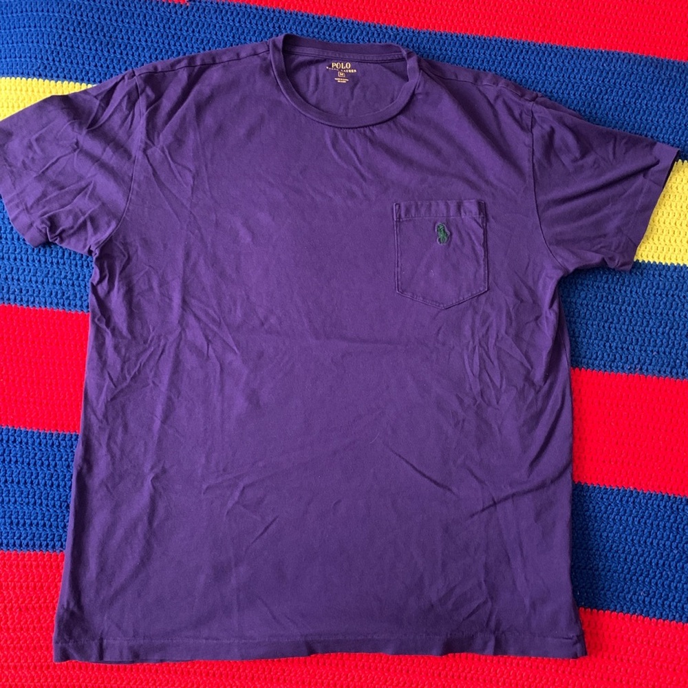 Purple Front Pocket T-Shirt